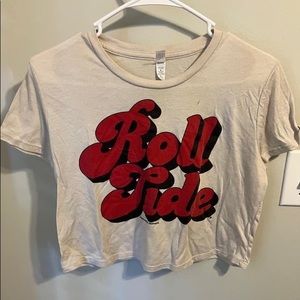 “Roll Tide” crop t shirt